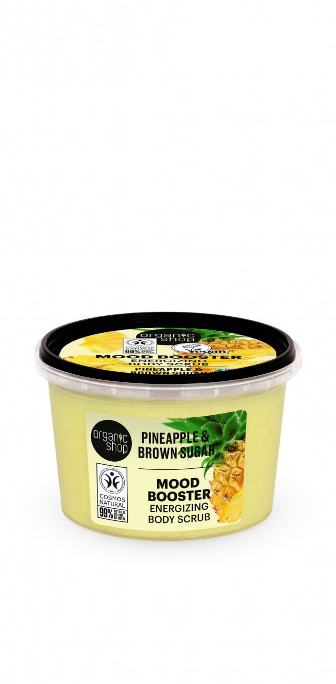 Organic Shop Mood Booster Energizing Body Scrub Pineapple and Brown Sugar (250ml) - RRP £5.49