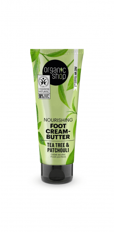 Organic Shop Nourishing Foot Cream-Butter Tea Tree and Patchouli (75ml) - RRP £4.99