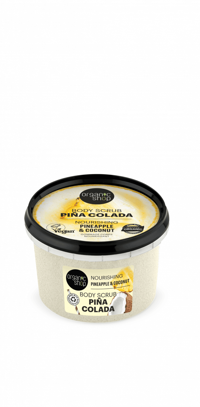 Organic Shop Nourishing Pina Colada Body Scrub Pineapple and Coconut (250ml) - RRP £5.49