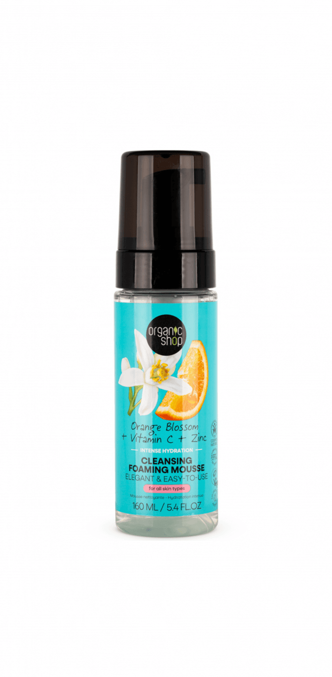 Organic Shop Orange Blossom Intense Hydration Cleansing Foaming Mousse (160ml) - RRP £6.99