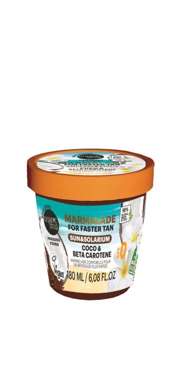 Organic Shop Paradise Found Body Marmalade For Faster Tan in the Sun & Solarium. With Coco & Beta Carotene (180ml) - RRP £11.99