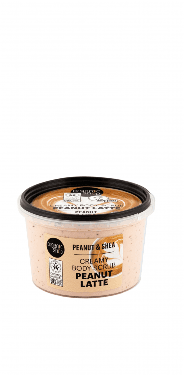 Organic Shop Peanut Latte Creamy Body Scrub Peanut and Shea (250ml) - RRP £5.49