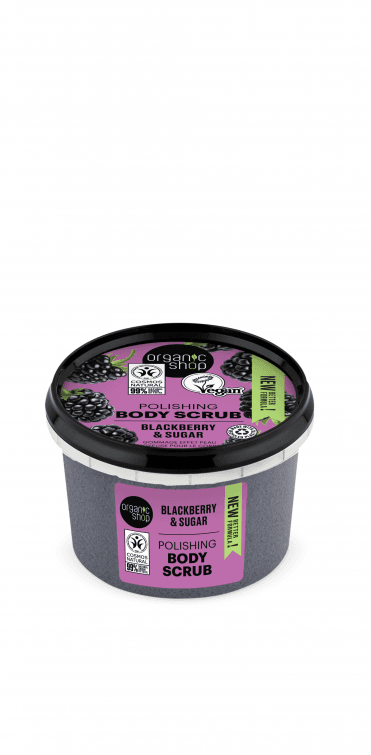 Organic Shop Polishing Body Scrub Blackberry and Sugar (250ml) - RRP £5.49