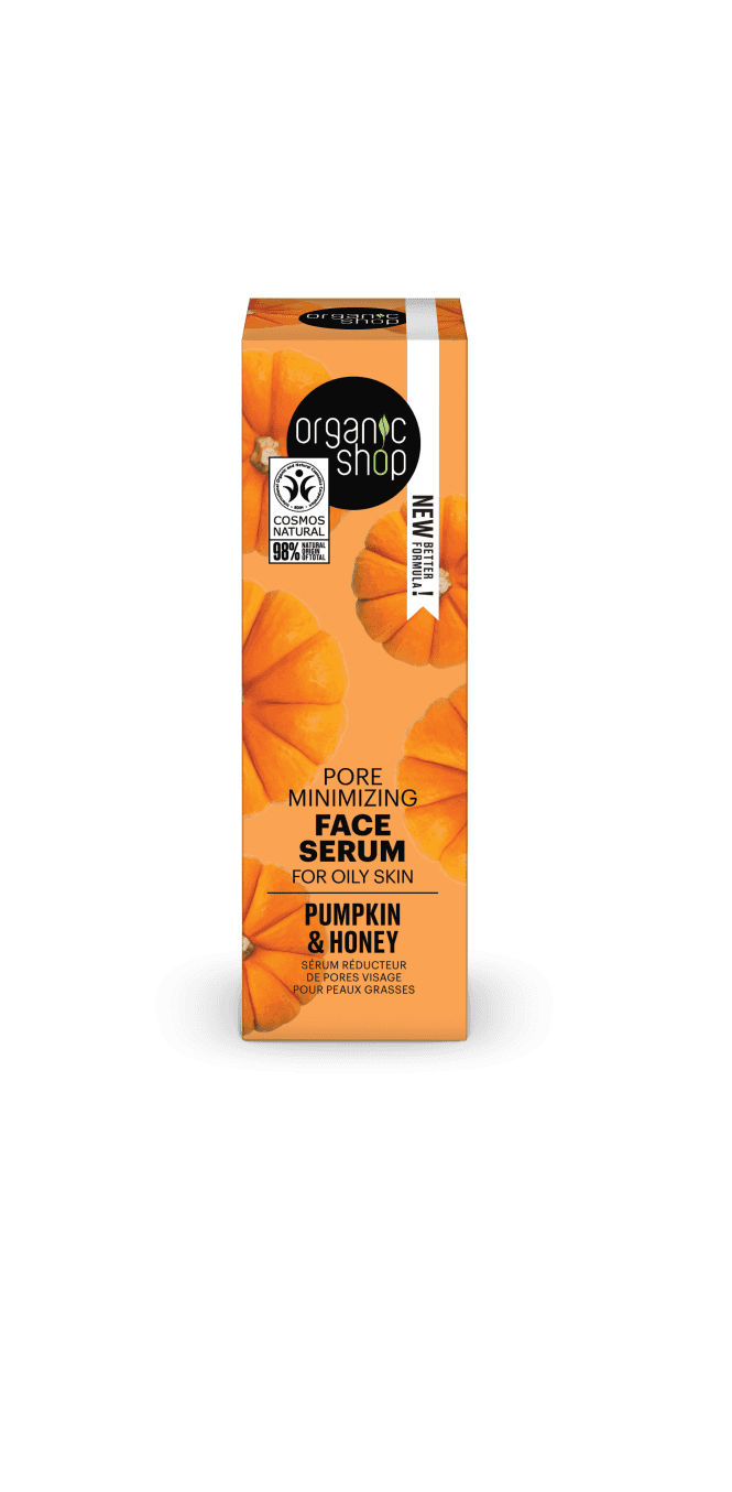 Organic Shop Pore minimizing Face Serum for oily skin Pumpkin and Honey (30ml) - RRP £5.49