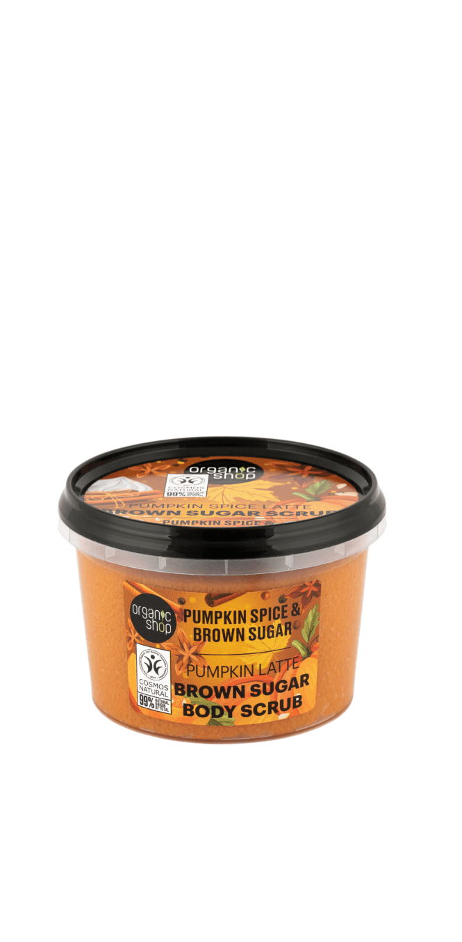 Organic Shop Pumpkin Spice Latte Brown Sugar Body Scrub Pumpkin Spice and Brown Sugar (250ml) - RRP £5.49