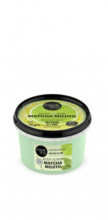 Organic Shop Refreshing Mojito Body Scrub Matcha and Lime (250ml) - RRP £5.49