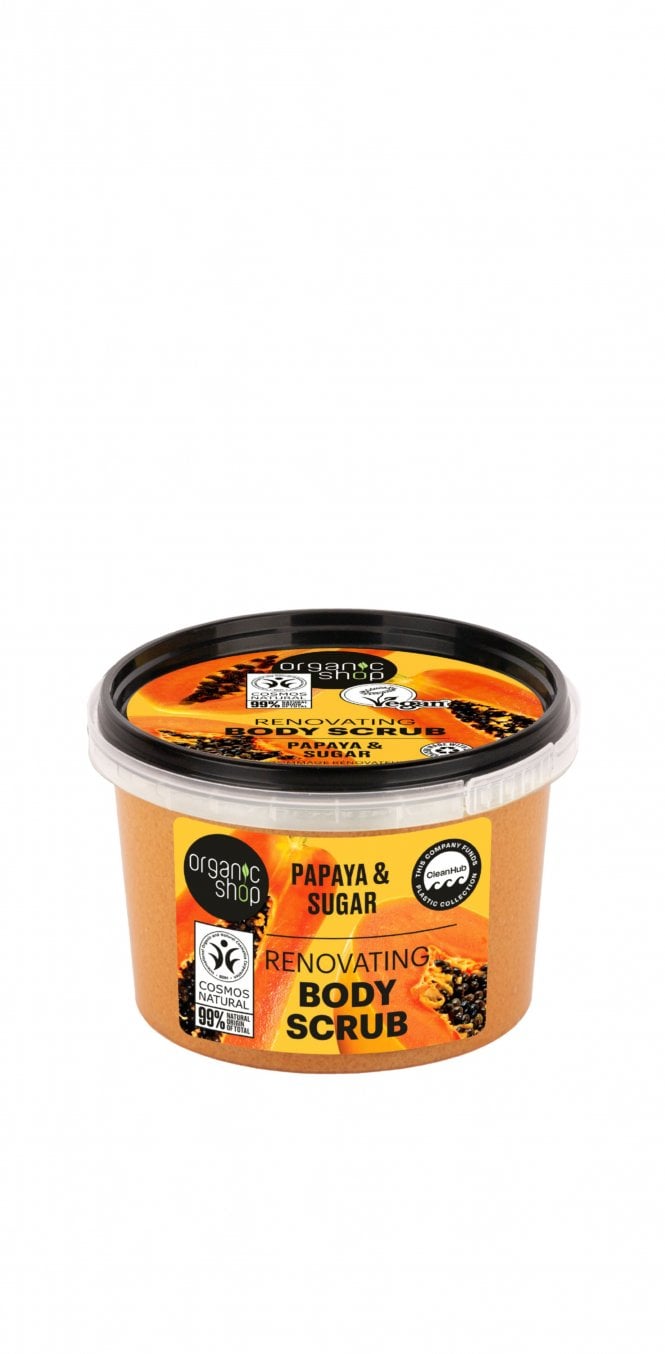 Organic Shop Renovating Body Scrub Papaya (250ml) - RRP £5.49