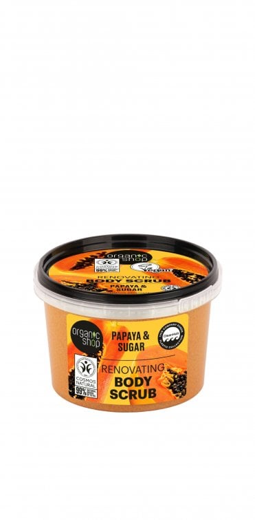 Organic Shop Renovating Body Scrub Papaya (250ml) - RRP £5.49