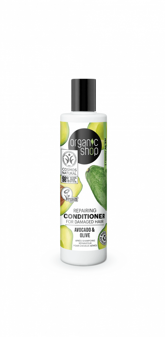 Organic Shop Repairing Conditioner for Damaged Hair Avocado and Olive (280ml) - RRP £4.99