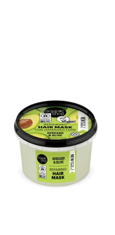 Organic Shop Repairing Hair Mask for Damaged Hair Avocado and Olive (250ml) - RRP £4.99