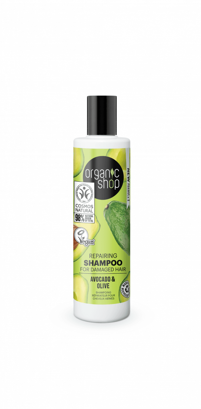 Organic Shop Repairing Shampoo for Damaged Hair Avocado and Olive (280ml) - RRP £4.99