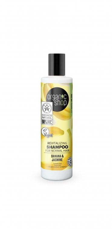 Organic Shop Revitalizing Shampoo for Normal Hair Banana and Jasmine (280ml) - RRP £4.99