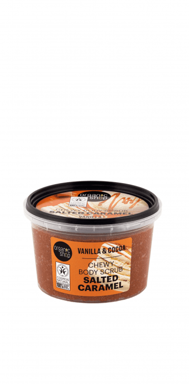 Organic Shop Salted Caramel Chewy Body Scrub Vanilla and Cocoa (250ml) - RRP £5.49