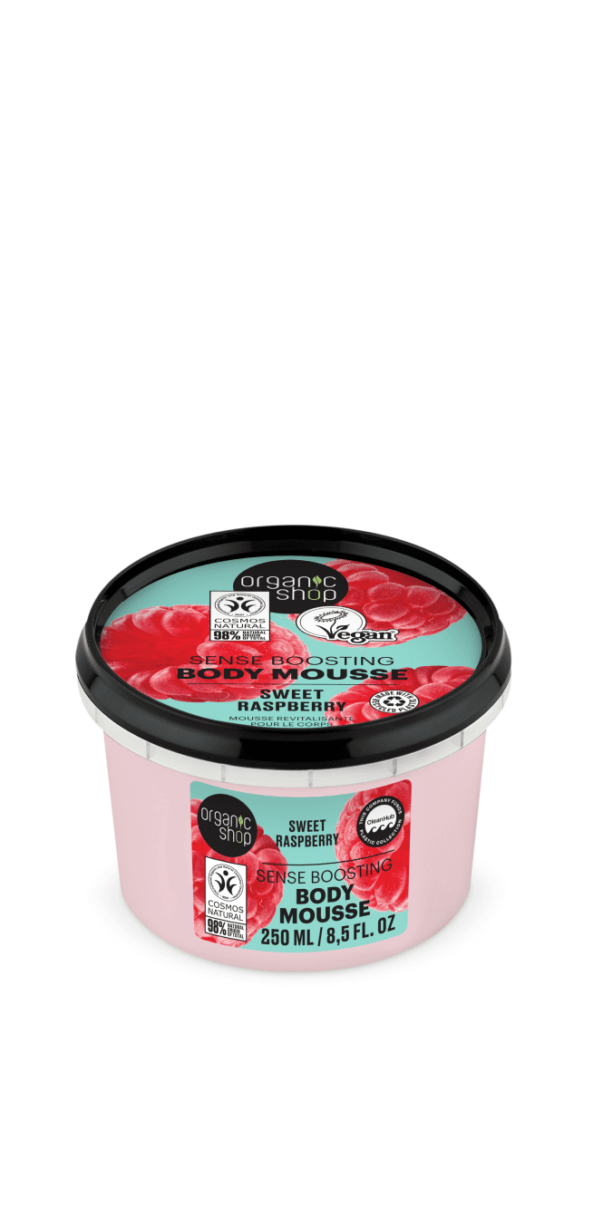 Organic Shop Sense Boosting Body Mousse Sweet Raspberry (250ml) - RRP £5.49