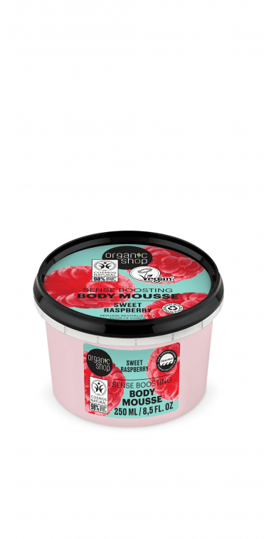 Organic Shop Sense Boosting Body Mousse Sweet Raspberry (250ml) - RRP £5.49