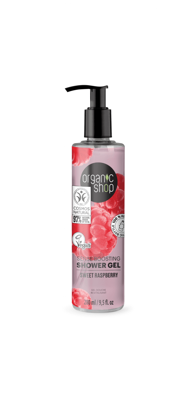 Organic Shop Sense Boosting Shower Gel Sweet Raspberry (280ml) - RRP £4.49