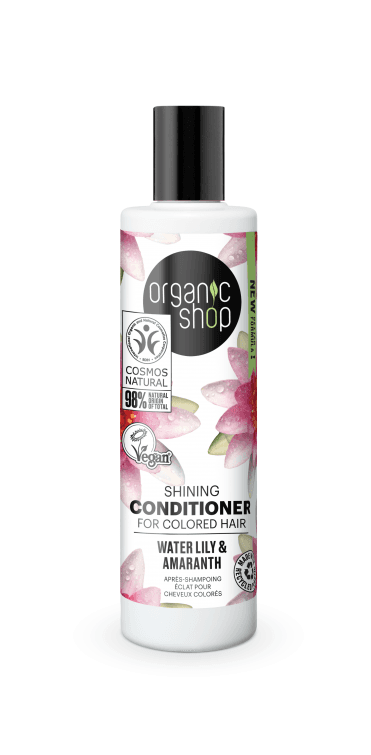 Organic Shop Shining Conditioner for Coloured Hair Water Lily and Amaranth (280ml) - RRP £4.99