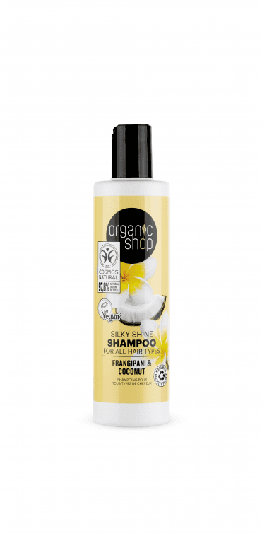 Organic Shop Silky Shine Shampoo For All Hair Types Frangipani & Coconut (280ml) - RRP £4.99