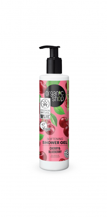 Organic Shop Softening Shower Gel Cherry and Blueberry (280ml) - RRP £4.49