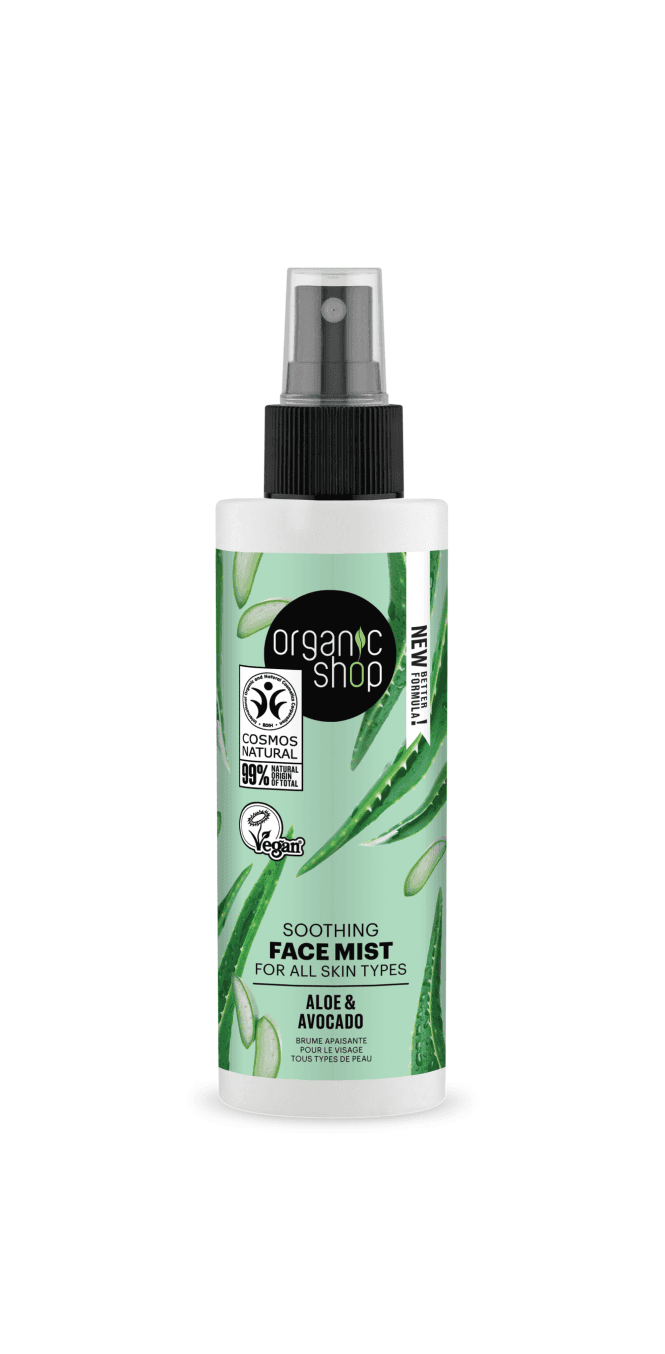 Organic Shop Soothing Face Mist for all skin types Aloe and Avocado (150ml) - RRP £5.49