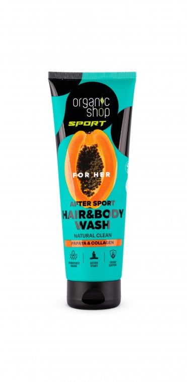 Organic Shop SPORT After Sport Hair & Body Wash FOR HER (200ml) - RRP £4.49