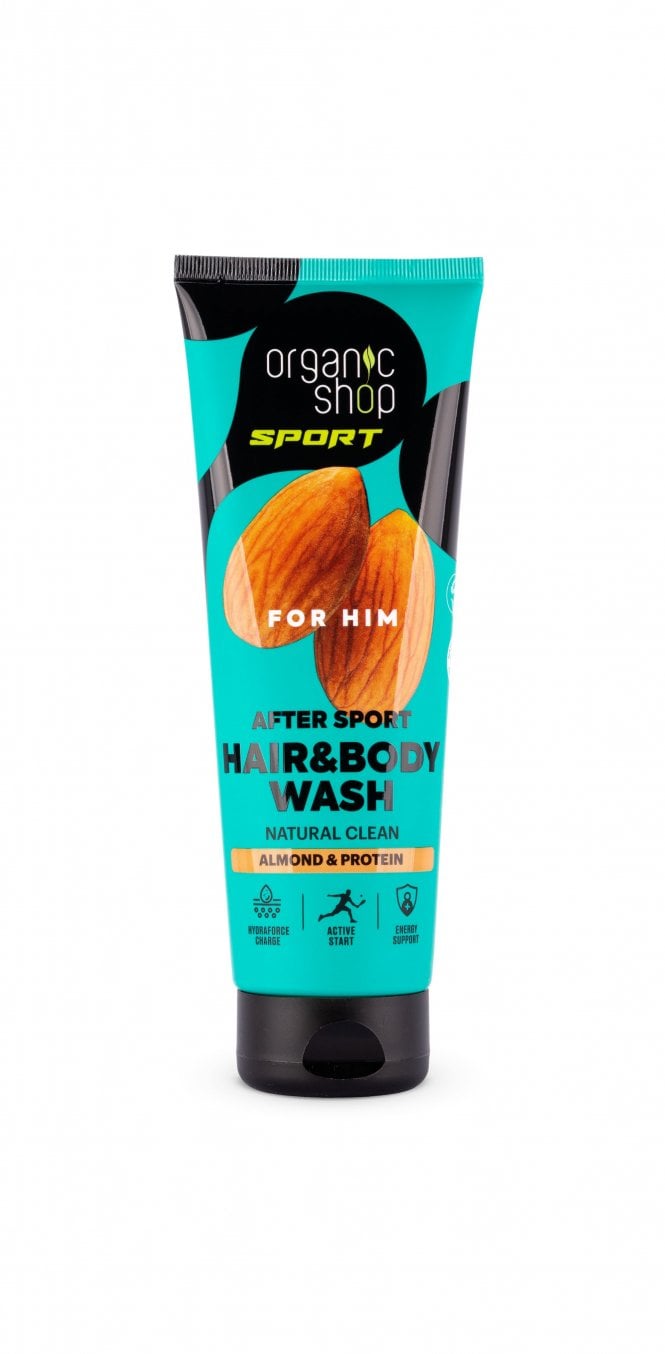 Organic Shop SPORT After Sport Hair & Body Wash FOR HIM (200ml) - RRP £4.49