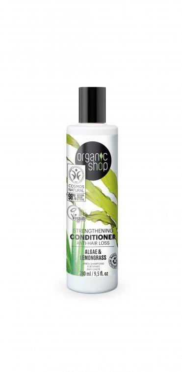 Organic Shop Strengthening Conditioner Anti-Hair Loss Algae and Lemongrass (280ml) - RRP £4.99