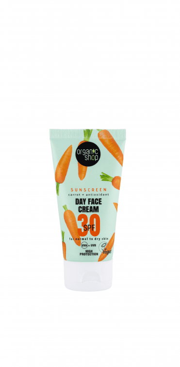 Organic Shop Sunscreen Day Face Cream 30 SPF Normal to dry skin (50ml) - RRP £8