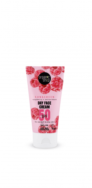 Organic Shop Sunscreen Day Face Cream 50 SPF Normal to dry skin (50ml) - RRP £8