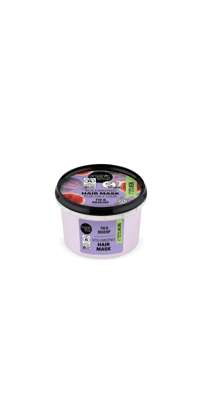 Organic Shop Volumizing Hair Mask for Oily Hair Fig and Rosehip (250ml) - RRP £4.99