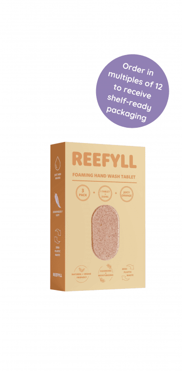 REEFYLL Foaming Hand Wash Refill Tablets x3 - Juicy Orange Scent - RRP £4.99
