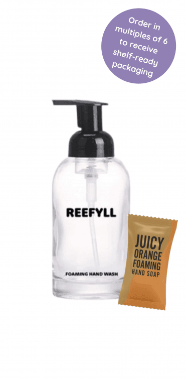 REEFYLL Foaming Hand Wash Starter Pack - Juicy Orange Scent - RRP £3.99