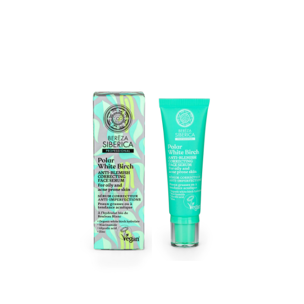 Polar White Birch Anti-Blemish Correcting Face Serum, for oily & acne prone skin 30 ml